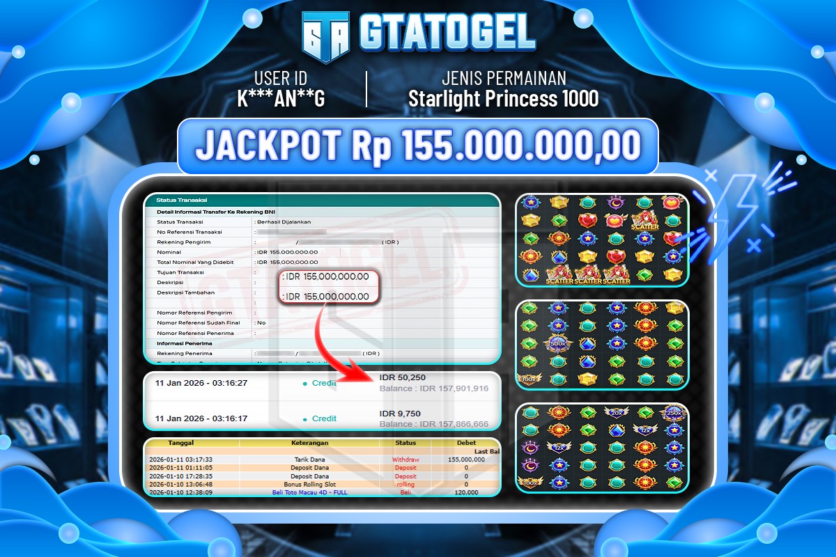 BUKTI JP GTA TOGEL 150 JUTA