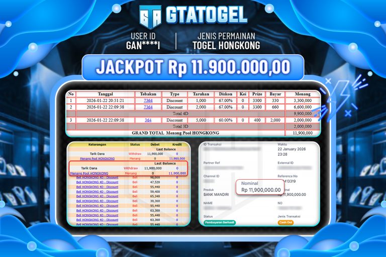 BUKTI KEMENANGAN TANGGAL 22 - 01 - 2026 BANNER VERSI 4 V2