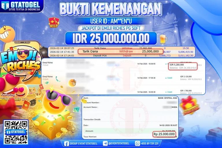 BUKTI KEMENANGAN GTATOGEL NEW ( TGL 15 - 02 - 2026 ) V2
