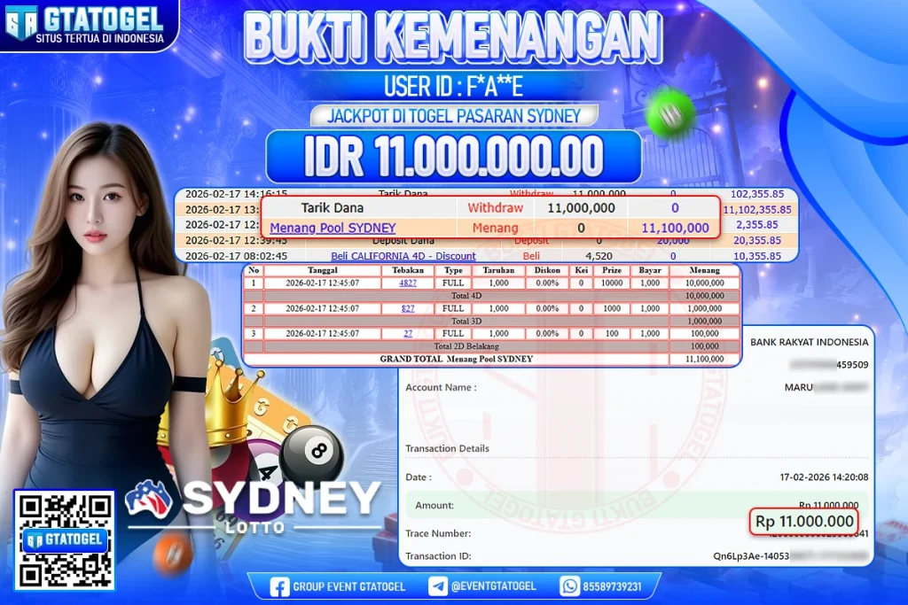 BUKTI KEMENANGAN GTATOGEL NEW ( TGL 18 - 02 - 2026 ) V2