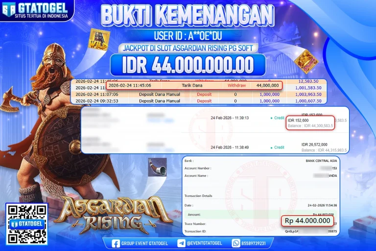 BUKTI KEMENANGAN GTATOGEL NEW ( TGL 24 - 02 - 2026 ) V4